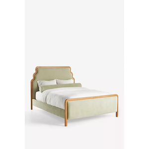 Fatto a mano francese anticato struttura <span class=keywords><strong>in</strong></span> <span class=keywords><strong>legno</strong></span> <span class=keywords><strong>massello</strong></span> di lusso King Queen Size Set mobili letto di velluto - Product Image 1