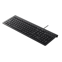 Lenovo M120K Teclado ultrafino con cable con 104 teclas e interfaz USB 2,0 Teclado estándar para computadora de escritorio todo en uno para computadora portátil