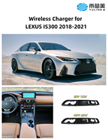 Chargeur de voiture sans fil YULINME 25W, plaque de charge rapide à bobine magnétique pour iPhone 14/15/16/17, design exclusif pour Lexus IS 2018-2021