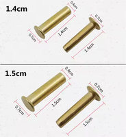 Brass Semitubular/Solid Rivets | M3-M5, Knife Handle Fasteners, RoHS Compliant
