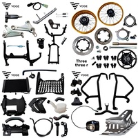 Disques de frein avant et arrière Wuji DS800X, Spoiler de pare-chocs inférieur, Béquille centrale, Béquille latérale, Radiateur compatibles avec VOGE Loncin