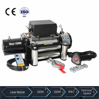 Treuil électrique 1 tonne CE haute température, résistant au froid, 12V 24V DC, anticorrosion, frein automatique pour remorques et tracteurs agricoles