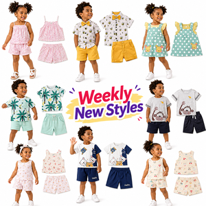 Conjuntos de Ropa de Algodón para Niños al por Mayor Sin Marca, Vestidos de Alta Calidad en Fardos para Bebés de 0 a 12 Años - Product Image 1