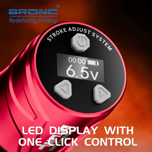 Máquina <span class=keywords><strong>de</strong></span> Tatuar Bronc <span class=keywords><strong>NINJA</strong></span> para Motor <span class=keywords><strong>de</strong></span> Aleación <span class=keywords><strong>de</strong></span> Aluminio, 11000 rpm, Batería <span class=keywords><strong>de</strong></span> Alta Capacidad <span class=keywords><strong>de</strong></span> 2100 mAh, Inalámbrica, Carrera Ajustable - Product Image 4