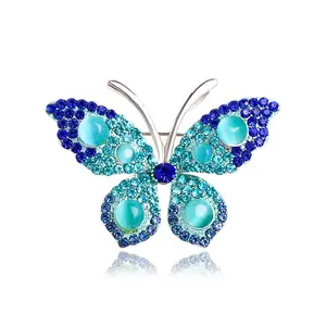 Costume Brooch Pins Butterfly Brooches for Women Fashion Vintage Jewelry Bling Pins