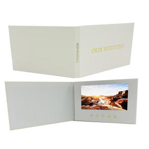 การ์ดของขวัญดิจิทัลแบบป๊อปอัพหน้าจอ LCD ขนาด7นิ้วสำหรับโฆษณาทางการตลาดทำธุรกิจทนทาน - Product Image 1