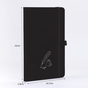 Bán buôn biểu tượng tùy chỉnh cổ điển A5 máy tính xách tay nóng bán dày ràng buộc dây đeo đàn hồi chủ bút notepad Lưu ý Cuốn sách làm PU da - Product Image 2