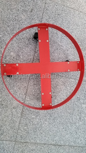 Carretilla para bidones de aceite de alta resistencia con ruedas giratorias y estructura de acero para talleres y garajes - Product Image 3