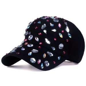 Cappellino da Baseball Strutturato da Donna con Strass e Borchie Multicolore - Product Image 1