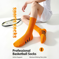 Chaussettes de course pour l'entraînement au marathon, tricotées, rembourrées, soutien de la voûte plantaire, anti-ampoules, avec manchette sportive, unisexe, jeunesse, coton