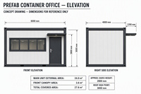 Bâtiment de bureaux en structure métallique, bureau préfabriqué en conteneur, espace de travail modulaire, solution de structure commerciale personnalisée