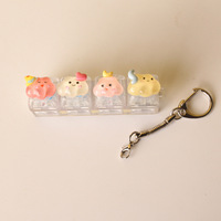 Gantungan Kunci Resin Lucu, Mainan Fidget Keyboard Mekanik, Mainan Penghilang Stres, Aksesoris Tas DIY, Liontin Mini Unik, Hadiah
