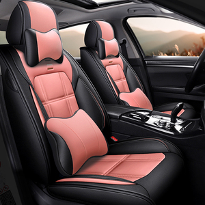 Fundas de Asiento de Coche Universales de Cuero, Juego Completo, Accesorios de Diseño <span class=keywords><strong>Interior</strong></span> de Lujo para Toyota Camry - Product Image 5
