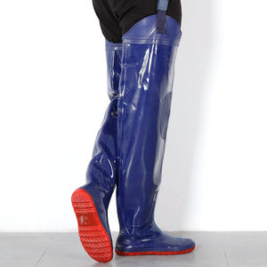 Bottes de pêche en PVC bleues pour hommes et femmes, bottes de rizière à semelle souple pour la vente en gros - Product Image 3