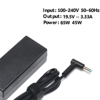 Adaptador de CA al por mayor de 19.5V 3.33A 65W para HP Pavilion x360 15-f272wm15-f387wm 15-f233wm ProBook, cargador de portátil con punta azul de 4.5*3.0mm