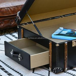 Sang trọng cổ điển mỹ phong cách da chính hãng ngực đa chức năng Bàn cà phê - Product Image 3