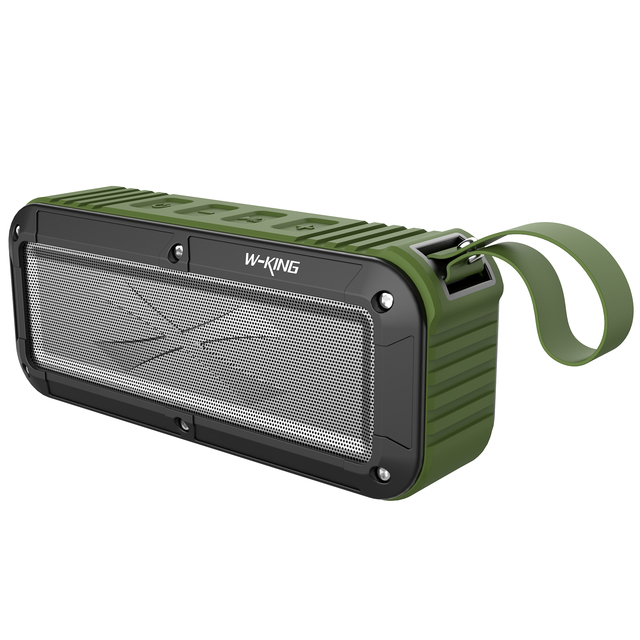 W-KING S20 Portable Rugged Outdoor Speaker Waterproof Mini Wireless Speaker Sound Bar Supporting TF Card FM Radio NFC