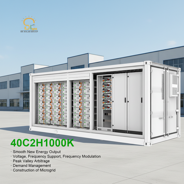 High Capacity 1MWh LiFePO4 Commercial Storage Liquid Cooling Container Battery System for Peak Shaving