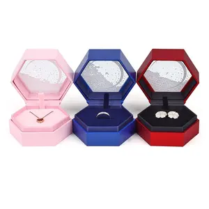 Licht Sieraden Vrouwen Meisje Oorbel Oor Stud Draagbare Jewel Case Sieraden Verpakking Geschenkdozen Reizen Sieraden Doos