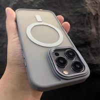 Coque de téléphone magnétique translucide mate à chargement sans fil, durable et très vendue, en PC rigide et TPU pour iPhone 17 16 15 14 13