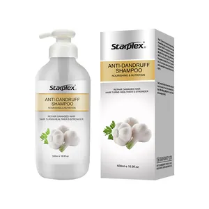 Starplex-champú orgánico para el cuidado del cabello, marca privada, para cuero cabelludo, anticaspa, ajo Natural