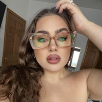 Lunettes personnalisées de haute qualité, rétro et tendance, anti-lumière bleue, montures de lunettes pour femmes