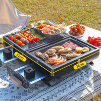Barbecue portable pliable en métal pour extérieur, idéal pour la plage, la friture et la cuisson – Vente en gros disponible