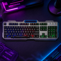 Clavier à membrane pour PC avec rétroéclairage RGB à 90 touches, commutation à chaud, accessoires informatiques pour joueurs, mini clavier à membrane pour jeux