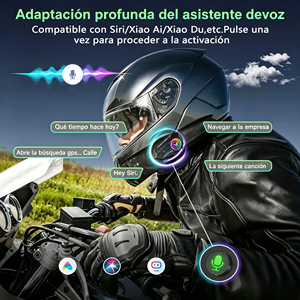 Interfono Bluetooth V70 per Casco Moto, Comunicazione Wireless a Mani Libere con Microfono, Audio e Chiamate per Motociclisti - Product Image 2