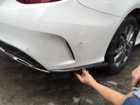 Aileron latéral de pare-chocs arrière en fibre de carbone de style JSK pour C-CLASS BENZ 2015-2016 W205 C180 C200 C260 SPORT