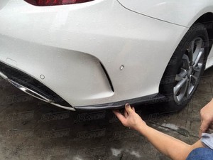 JSK stile fibra di carbonio aletta laterale paraurti posteriore per 2015-2016 BENZ C-CLASS W205 C180 C200 C260 SPORT - Product Image 3