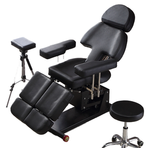 Directo de fábrica, mesas y camas de masaje eléctricas negras para salones de belleza, peluquerías, clínicas quiroprácticas, tatuajes, estudios, spas - Product Image 2