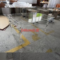 Ensemble table et chaises pour enfants en acrylique transparent de haute qualité de couleur personnalisée pour la fête
