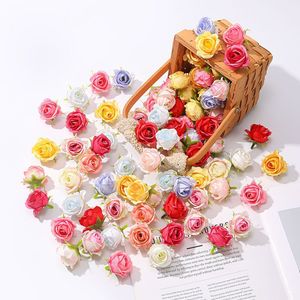 Mini Capullos de Rosa Artificiales para Manualidades, Cabezas de Flores Falsas para Decoración de Bodas y Accesorios de Fotografía - Product Image 2