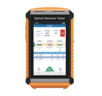 OTDR para Pruebas Activas de Fibra en Vivo 1310/1550nm, Conector SC PC, Reflectómetro de Fibra, OTDR con Pantalla Táctil, Mini OTDR de Fibra Óptica