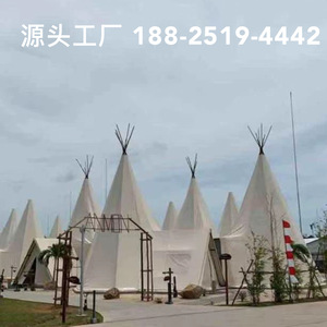Yurt Tent <b>Canvas</b> Four-season Extended Type Outdoor Camping Shelter With Wooden <b>Frame</b> Structure - Product Image 5