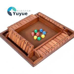 Gioco da Tavolo in Legno a 4 Lati con Dadi, Giocattolo Educativo per l'<span class=keywords><strong>Apprendimento</strong></span> della <span class=keywords><strong>Matematica</strong></span> e dell'Aritmetica per Bambini - Product Image 1
