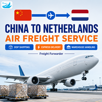 Envío de Carga Aérea + Express Puerta a Puerta de China a Holanda con Manejo de Almacén, Soporte 24/7 y Seguro