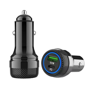 Cargador de Coche Inteligente Mini de Doble Puerto con Soporte OEM/ODM, Aleación de Zinc, Puertos Duales QC3.0, Carga Rápida Dual de 22.5W - Product Image 1