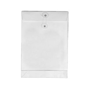 Luxury Custom Kraft Paper Packaging A4 Envelope With Button and <b>String</b> Closure - Product Image 3