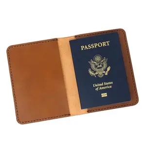 Porta passaporto diario e taccuino sul campo portafoglio in pelle naturale diario personalizzato copertina del passaporto riviste di scrittura di viaggio