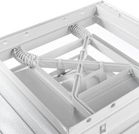 Grilles d'aération de plafond à fixation rapide, remplacement pour ventilateurs d'extraction carrés, pour salle de bain, cuisine, chambre, blanc pur