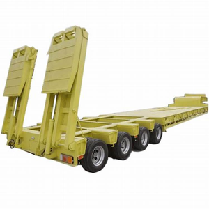Semi-remorque surbaissée hydraulique à col de cygne 3, 4 ou 5 essieux, capacité 1-2 tonnes, dimensions 12,5x2,5x1,5m, Shandong Fengniao - Product Image 4