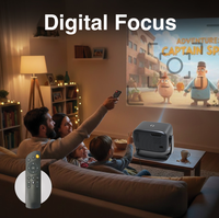 Veacine T6PLUS Produit intelligent Mini projecteur portable LED 1080P Support Home cinéma 230 ANSI Lumens 8G WiFi6 Mise au point