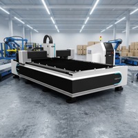 Machine de découpe laser à fibre économique à plateforme ouverte, source MAX, équipement de découpe laser CNC pour tôles, certifiée CE