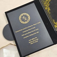 Porte-certificat de mariage de luxe personnalisé A4 en velours noir, style européen, avec estampage à chaud doré, calligraphie arabe et rangement intérieur