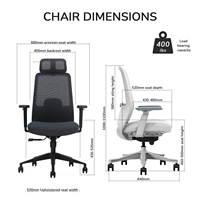 Chaise de bureau unique et moderne, nouvelle chaise de bureau pivotante en maille, chaise de direction réglable ergonomique, chaise de jeu rembourrée pour le travail