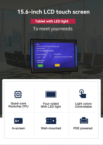 Industrial Wall Mount Meeting Room Digital Signage 15.6 Inch RK3566 Quad Core <b>Android</b> POE <b>Tablet</b> PC Wall Mount <b>Android</b> POE Table - Product Image 5