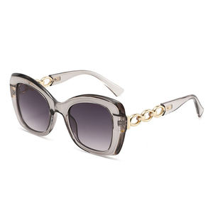<span class=keywords><strong>Gafas</strong></span> de Sol Cuadradas de Lujo con Degradado de Leopardo para Mujer, Estilo Y2K, Marca 2025, <span class=keywords><strong>Cadena</strong></span> <span class=keywords><strong>Dorada</strong></span>, Decoración de Patillas Huecas, <span class=keywords><strong>Gafas</strong></span> de Sol Modernas para Hombre - Product Image 3