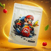 Pochette Mylar Exotique Personnalisable Anti-Odeur pour Herbes et Fleurs 3,5g, Qualité Alimentaire, Refermable, Échantillon Gratuit